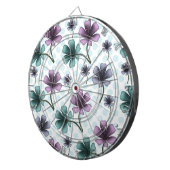 Custom and personalized floral pattern  ダーツボード (正面右)