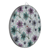 Custom and personalized floral pattern  ダーツボード (正面左)