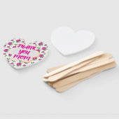 Custom and personalized floral pattern  ハンドファン (組立なし)