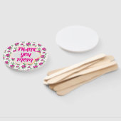 Custom and personalized floral pattern  ハンドファン (組立なし)