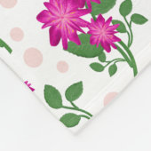Custom and personalized floral pattern  フリースブランケット (角)