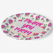 Custom and personalized floral pattern  ペーパープレート (アングル)