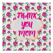 Custom and personalized floral pattern  ポスター (正面)