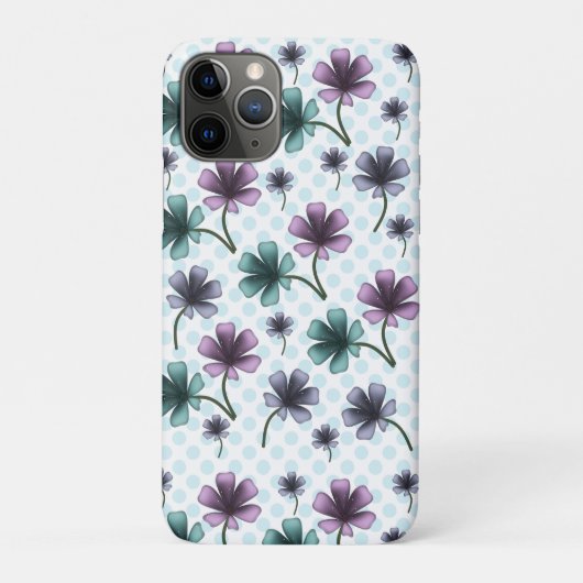 Custom and personalized floral pattern  Case-Mate iPhoneケース (裏)