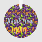 Custom and personalized gift butterfly Pattern   オーナメント (正面)