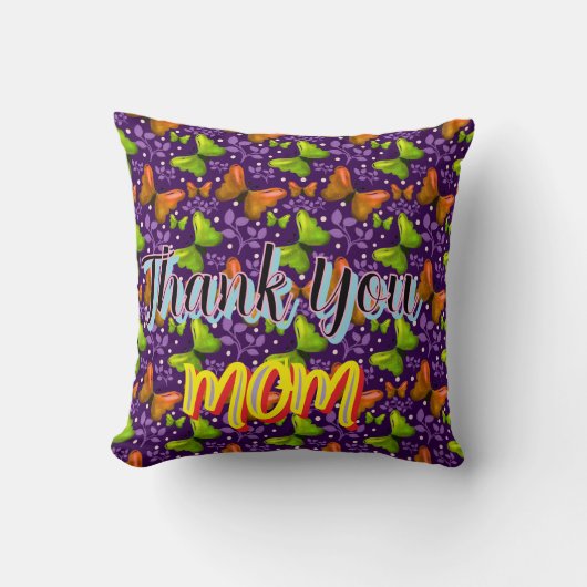 Custom and personalized gift butterfly Pattern   クッション (正面)