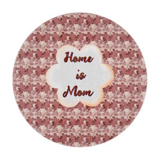 Custom and personalized mother's day floral gift  カッティングボード (正面)