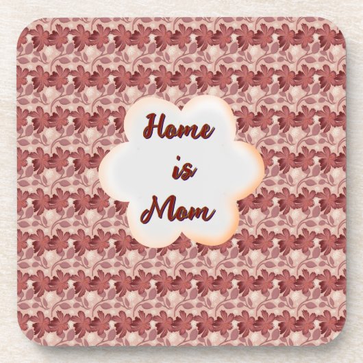 Custom and personalized mother's day floral gift  コースター (正面)