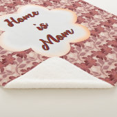 Custom and personalized mother's day floral gift  シェルパブランケット (3/4)