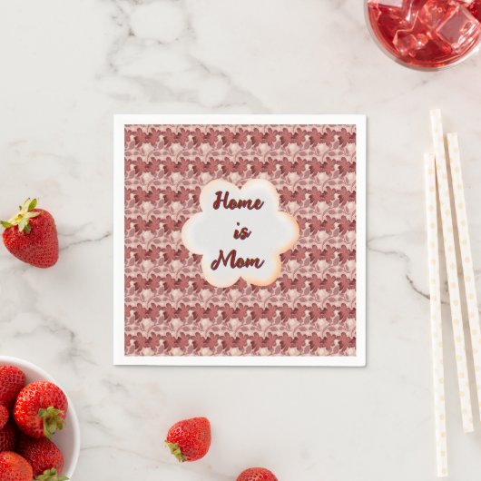 Custom and personalized mother's day floral gift  スタンダードカクテルナプキン (インサイチュ)