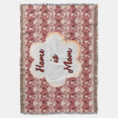 Custom and personalized mother's day floral gift  スローブランケット (正面縦)