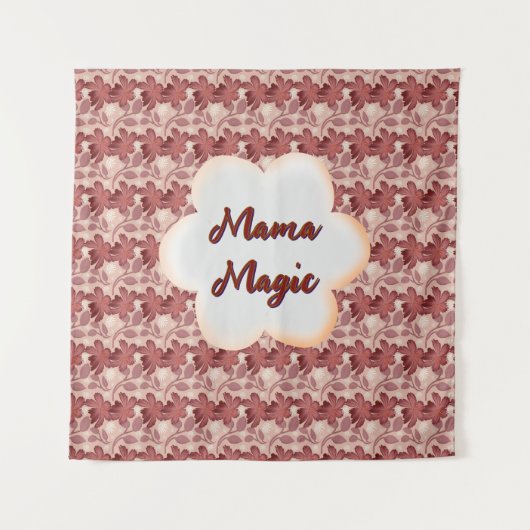 Custom and personalized mother's day floral gift タペストリー (正面)