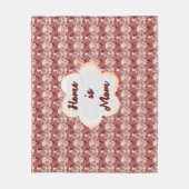 Custom and personalized mother's day floral gift  フリースブランケット (正面)