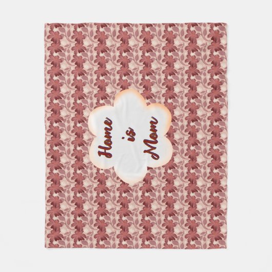 Custom and personalized mother's day floral gift  フリースブランケット (正面)