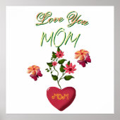 Custom and Personalized Mother's Day Floral gift  ポスター (正面)