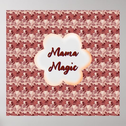 Custom and personalized mother's day floral gift ポスター (正面)