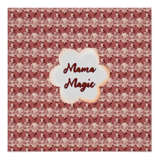 Custom and personalized mother's day floral gift ポスター (正面)