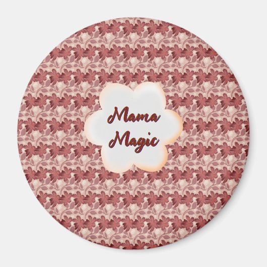 Custom and personalized mother's day floral gift マグネット (正面)