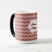 Custom and personalized mother's day floral gift モーフィングマグカップ (正面左)