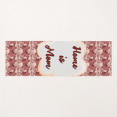 Custom and personalized mother's day floral gift  ヨガマット (正面(横))