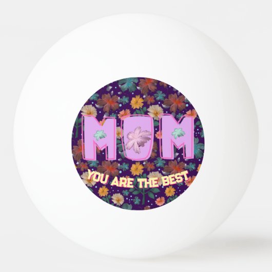 Custom and personalized mother's day gift   卓球ボール (正面)