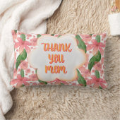 Custom and personalized Thank You Mom Watercolor ランバークッション (ブランケット)