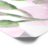 Custom and personalized Thank You Mom Watercolor W ポスター (角)