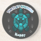 Custom and personalized turtle lover gift  コースター (正面)