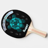 Custom and personalized turtle lover gift  卓球ラケット (横)