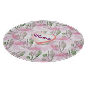 Custom and Personalized  watercolor floral gift  カッティングボード (角)