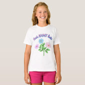 Custom and personalized watercolor floral gift   tシャツ (正面フル)
