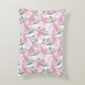 Custom and Personalized watercolor floral pattern  アクセントクッション (裏面(縦))