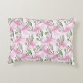 Custom and Personalized watercolor floral pattern  アクセントクッション (裏面)