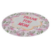 Custom and Personalized watercolor floral pattern  カッティングボード (角)