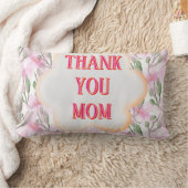 Custom and Personalized watercolor floral pattern  ランバークッション (ブランケット)