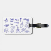 Custom Andiamo a Roma Italy Family Vacation ラゲッジタグ (裏面横)