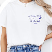 Custom Andiamo a Roma Italy Family Vacation Tシャツ