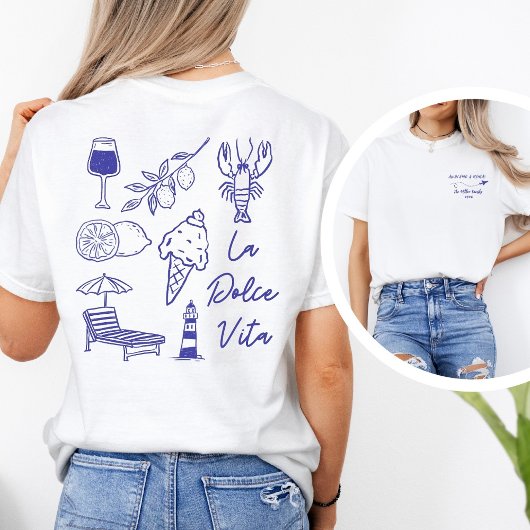 Custom Andiamo a Roma Italy Family Vacation Tシャツ