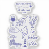 Custom Andiamo a Roma Italy Travel シール (正面)