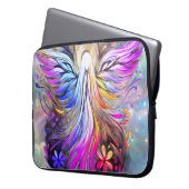 Custom Angel Laptop Bag for Women Electronics Bag ラップトップスリーブ (正面左)
