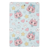 Custom Anime Kawaii with Hearts and Star ミニクリップボード (裏面)