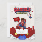 Custom Anime Spider-Man Birthday Invitation 招待状 (正面)