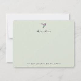 Custom Anna's Hummingbird  ノートカード