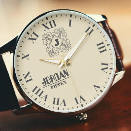 Custom Anniversary Engraved Name & Initials  腕時計