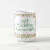 Custom anniversary greeting コーヒーマグカップ (中央)