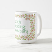 Custom anniversary greeting コーヒーマグカップ (正面右)