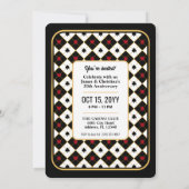 Custom Anniversary Invite, Poker Casino Party 招待状 (裏面)