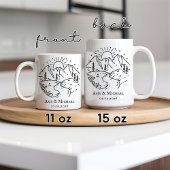 Custom Anniversary Mug | Gift for Husband or Wife コーヒーマグカップ