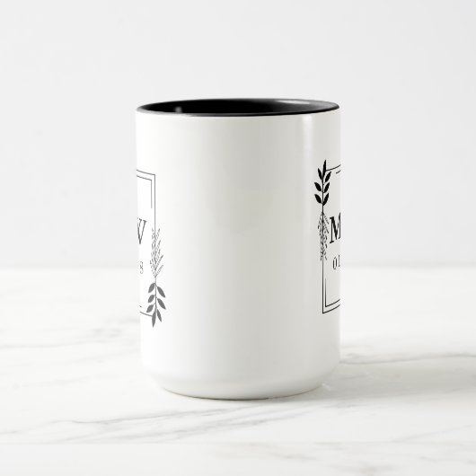Custom Anniversary Mug – Personalized Couple Gift マグカップ (中央)