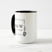 Custom Anniversary Mug – Personalized Couple Gift マグカップ (正面左)